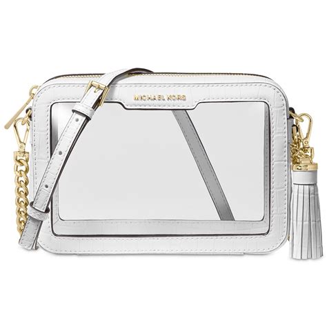 michael kors sac transparent|michael kors clear stadium bag.